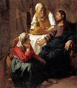 Johannes Vermeer Christ in the House of Martha and Mary France oil painting artist